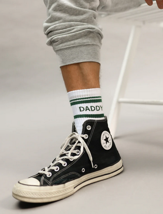Striped DADDY Socken green