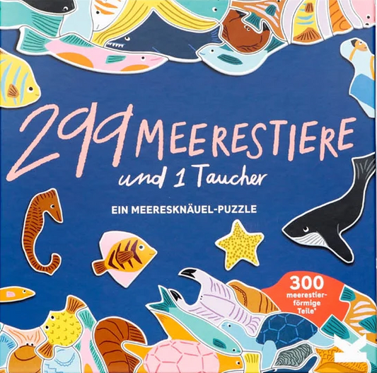 299 Meerestiere und ein Taucher