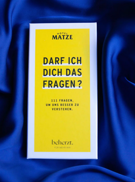 Darf ich dich das Fragen? - Beherzt x Hotel Matze | Kartenset