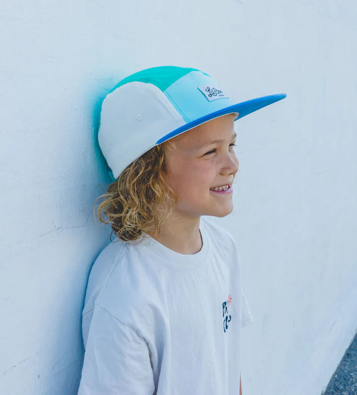 Basecap 5 Panel green-blue-white | Lil´Boo