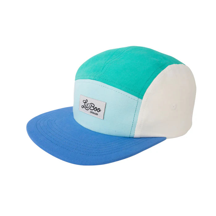 Basecap 5 Panel green-blue-white | Lil´Boo