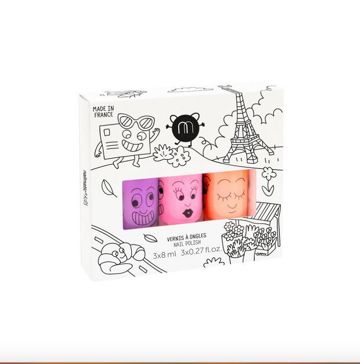 Kinder Nagellack 3er Set PARIS NEON | Nailmatic